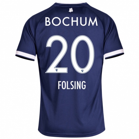 Kandiny Herren Amelie Fölsing #20 Dunkelblau Heimtrikot Trikot 2024/25 T-Shirt