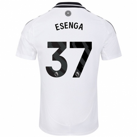 Kandiny Herren Jonathan Esenga #37 Weiß Heimtrikot Trikot 2024/25 T-Shirt