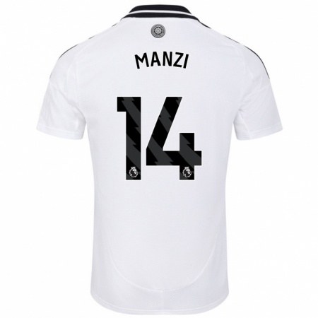 Kandiny Herren Sophie Manzi #14 Weiß Heimtrikot Trikot 2024/25 T-Shirt