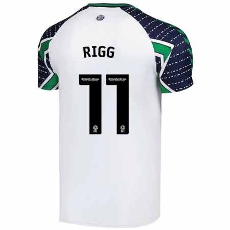 Kandiny Herren Chris Rigg #11 Weiß Auswärtstrikot Trikot 2024/25 T-Shirt