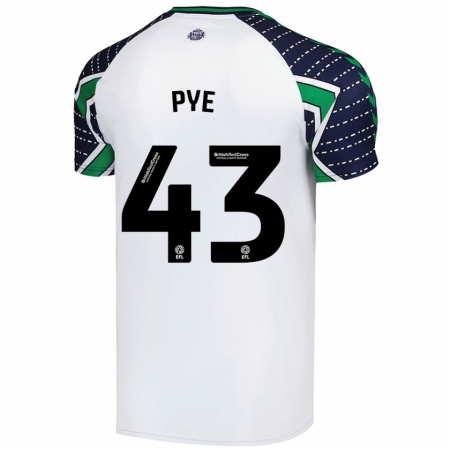 Kandiny Herren Connor Pye #43 Weiß Auswärtstrikot Trikot 2024/25 T-Shirt