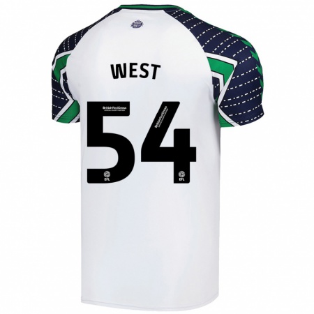 Kandiny Herren Ella West #54 Weiß Auswärtstrikot Trikot 2024/25 T-Shirt