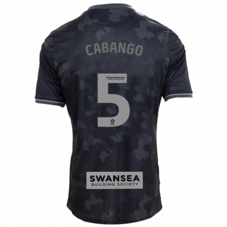 Kandiny Herren Ben Cabango #5 Schwarz Auswärtstrikot Trikot 2024/25 T-Shirt