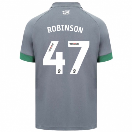 Kandiny Herren Callum Robinson #47 Dunkelgrau Auswärtstrikot Trikot 2024/25 T-Shirt