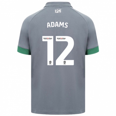 Kandiny Herren Kelly Adams #12 Dunkelgrau Auswärtstrikot Trikot 2024/25 T-Shirt