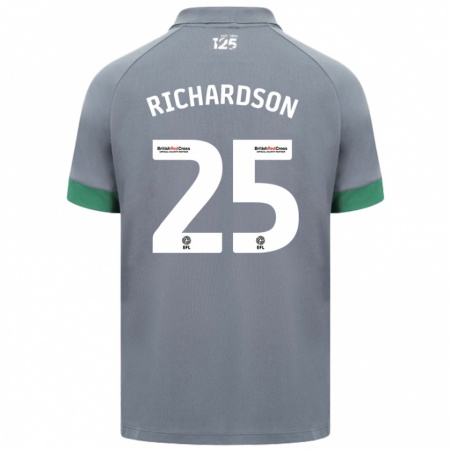 Kandiny Herren Tija Richardson #25 Dunkelgrau Auswärtstrikot Trikot 2024/25 T-Shirt