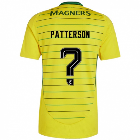 Kandiny Herren Cameron Patterson #0 Gelb Auswärtstrikot Trikot 2024/25 T-Shirt