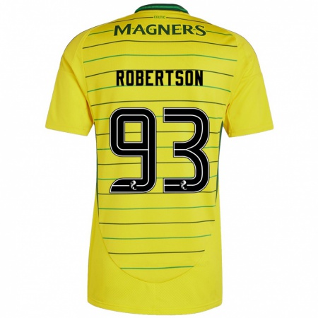 Kandiny Herren Mitchell Robertson #93 Gelb Auswärtstrikot Trikot 2024/25 T-Shirt