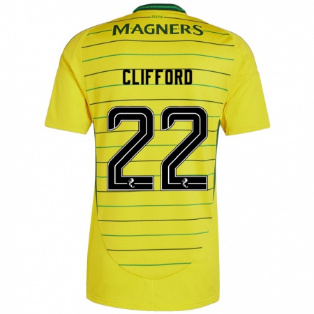 Kandiny Herren Lucy Ashworth-Clifford #22 Gelb Auswärtstrikot Trikot 2024/25 T-Shirt