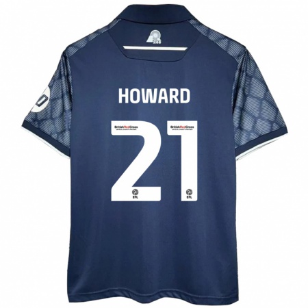 Kandiny Herren Mark Howard #21 Schwarz Auswärtstrikot Trikot 2024/25 T-Shirt