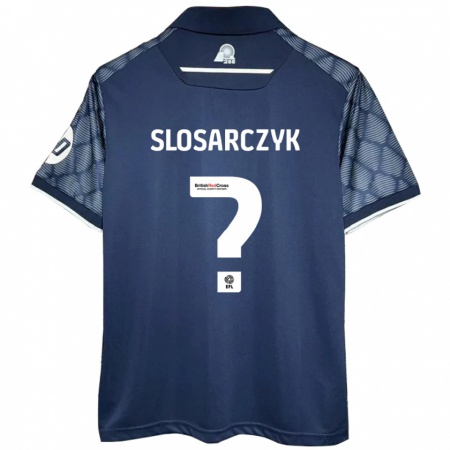 Kandiny Herren Nikolas Slosarczyk #0 Schwarz Auswärtstrikot Trikot 2024/25 T-Shirt