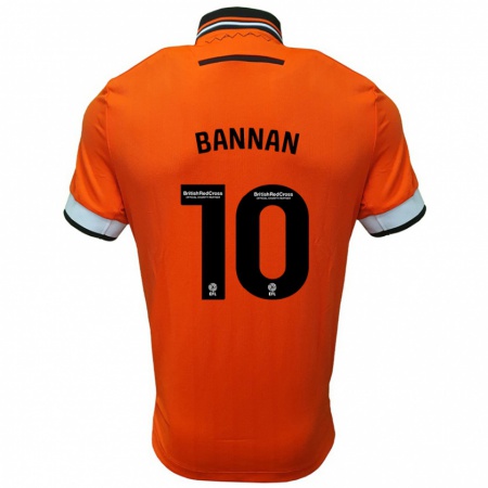 Kandiny Herren Barry Bannan #10 Orange Weiß Auswärtstrikot Trikot 2024/25 T-Shirt