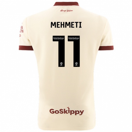 Kandiny Herren Anis Mehmeti #11 Cremeweiß Auswärtstrikot Trikot 2024/25 T-Shirt