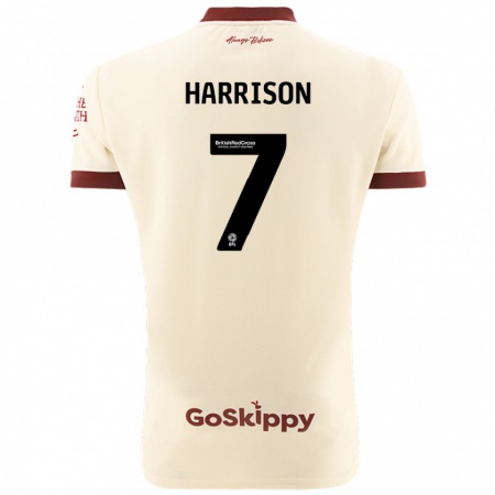 Kandiny Herren Abi Harrison #7 Cremeweiß Auswärtstrikot Trikot 2024/25 T-Shirt