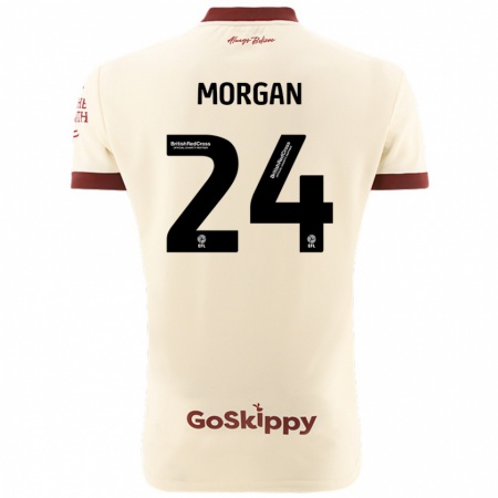 Kandiny Herren Ffion Morgan #24 Cremeweiß Auswärtstrikot Trikot 2024/25 T-Shirt