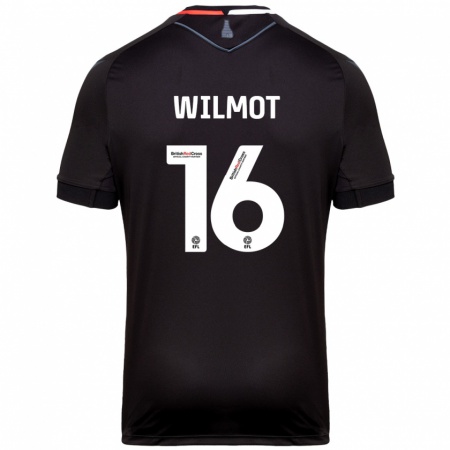 Kandiny Herren Ben Wilmot #16 Schwarz Auswärtstrikot Trikot 2024/25 T-Shirt