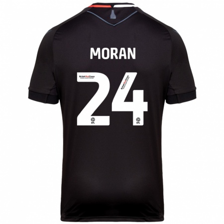 Kandiny Herren Andrew Moran #24 Schwarz Auswärtstrikot Trikot 2024/25 T-Shirt