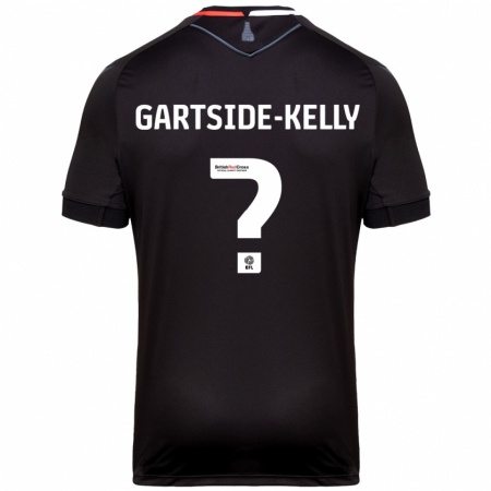 Kandiny Herren Gabriel Gartside-Kelly #0 Schwarz Auswärtstrikot Trikot 2024/25 T-Shirt