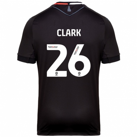 Kandiny Herren Ciaran Clark #26 Schwarz Auswärtstrikot Trikot 2024/25 T-Shirt