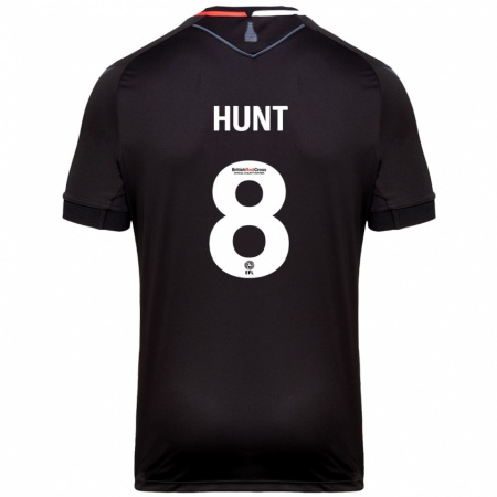 Kandiny Herren Abby Hunt #8 Schwarz Auswärtstrikot Trikot 2024/25 T-Shirt