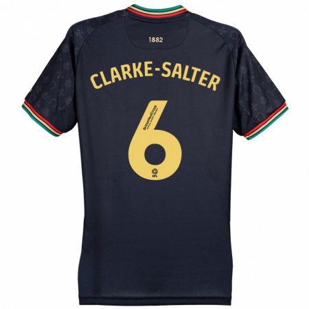 Kandiny Herren Jake Clarke-Salter #6 Dunkelmarineblau Auswärtstrikot Trikot 2024/25 T-Shirt