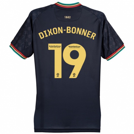 Kandiny Herren Elijah Dixon-Bonner #19 Dunkelmarineblau Auswärtstrikot Trikot 2024/25 T-Shirt