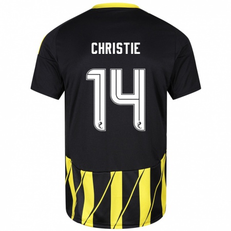 Kandiny Herren Mya Christie #14 Schwarz Gelb Auswärtstrikot Trikot 2024/25 T-Shirt