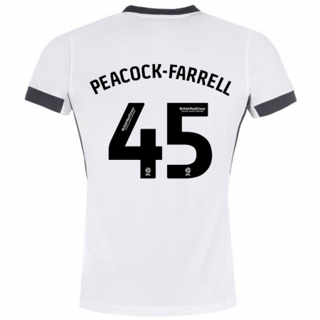 Kandiny Herren Bailey Peacock-Farrell #45 Weiß Schwarz Auswärtstrikot Trikot 2024/25 T-Shirt