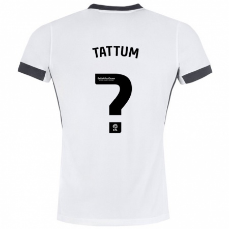 Kandiny Herren Frank Tattum #0 Weiß Schwarz Auswärtstrikot Trikot 2024/25 T-Shirt