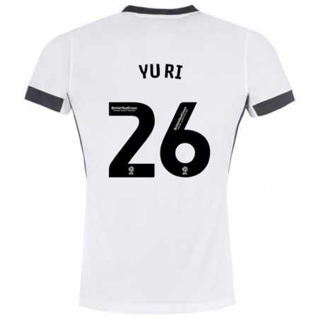 Kandiny Herren Choe Yu-Ri #26 Weiß Schwarz Auswärtstrikot Trikot 2024/25 T-Shirt