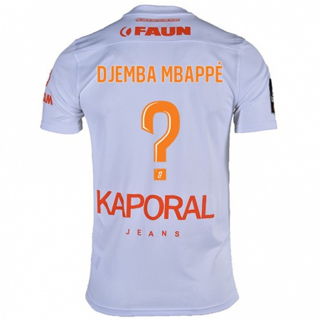 Kandiny Herren Yvan Djemba Mbappé #0 Weiß Auswärtstrikot Trikot 2024/25 T-Shirt