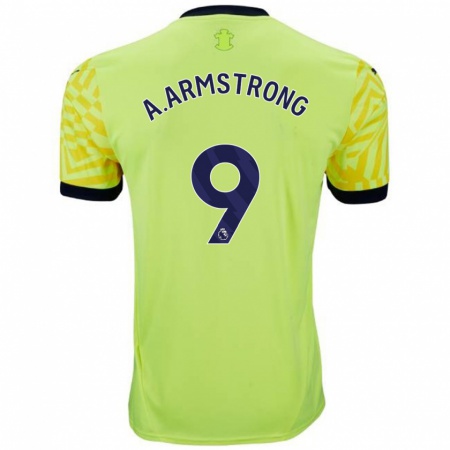 Kandiny Herren Adam Armstrong #9 Gelb Auswärtstrikot Trikot 2024/25 T-Shirt