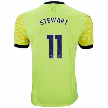 Kandiny Herren Ross Stewart #11 Gelb Auswärtstrikot Trikot 2024/25 T-Shirt