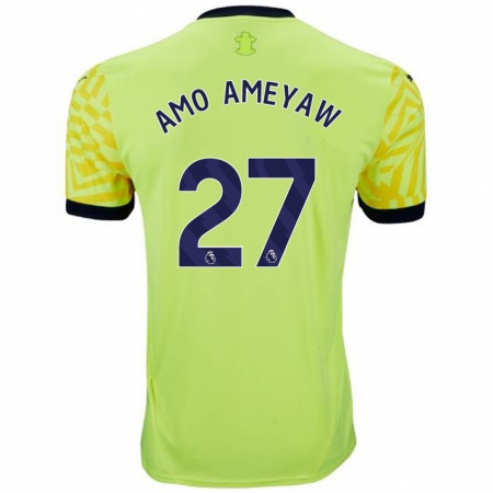 Kandiny Herren Samuel Amo-Ameyaw #27 Gelb Auswärtstrikot Trikot 2024/25 T-Shirt