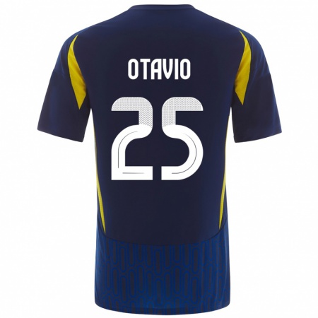 Kandiny Herren Otávio #25 Blau Gelb Auswärtstrikot Trikot 2024/25 T-Shirt