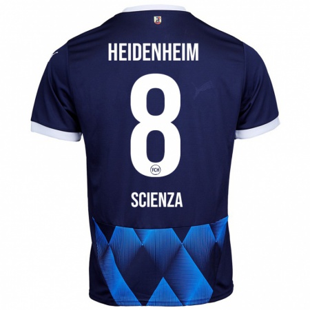 Kandiny Herren Léo Scienza #8 Dunkel Marineblau Auswärtstrikot Trikot 2024/25 T-Shirt