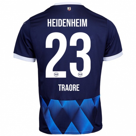 Kandiny Herren Omar Traoré #23 Dunkel Marineblau Auswärtstrikot Trikot 2024/25 T-Shirt