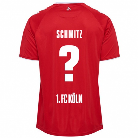 Kandiny Herren Timo Schmitz #0 Rot Weiß Auswärtstrikot Trikot 2024/25 T-Shirt