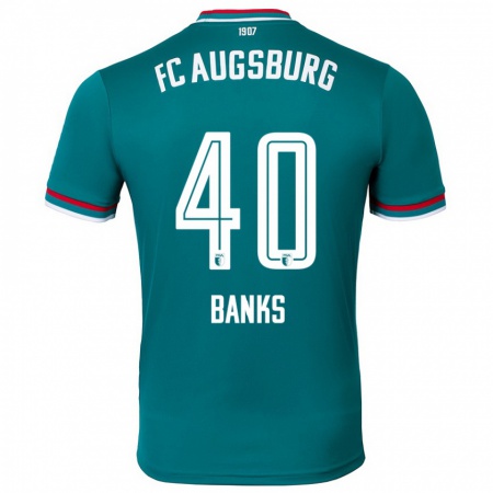 Kandiny Herren Noahkai Banks #40 Dunkelgrün Auswärtstrikot Trikot 2024/25 T-Shirt