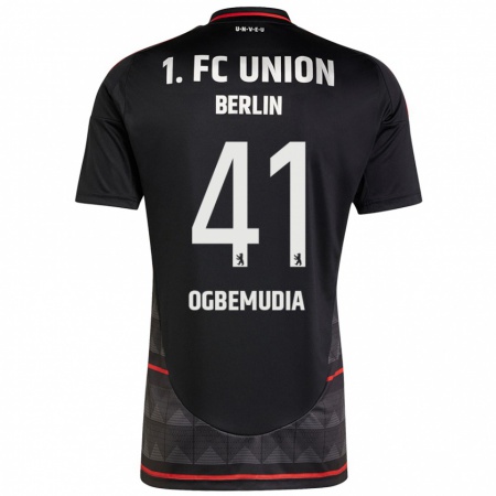 Kandiny Herren Oluwaseun Ogbemudia #41 Schwarz Auswärtstrikot Trikot 2024/25 T-Shirt