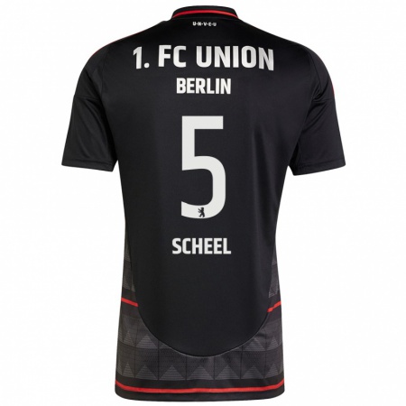 Kandiny Herren Luca Scheel #5 Schwarz Auswärtstrikot Trikot 2024/25 T-Shirt