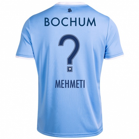 Kandiny Herren Enis Mehmeti #0 Himmelblau Auswärtstrikot Trikot 2024/25 T-Shirt