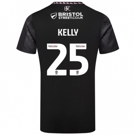 Kandiny Herren Aimee Kelly #25 Schwarz Auswärtstrikot Trikot 2024/25 T-Shirt