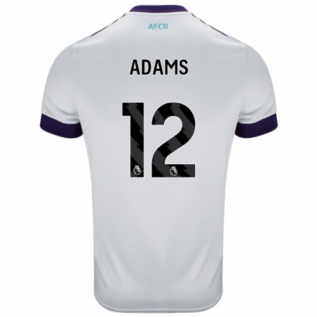 Kandiny Herren Tyler Adams #12 Weiß Grün Lila Auswärtstrikot Trikot 2024/25 T-Shirt