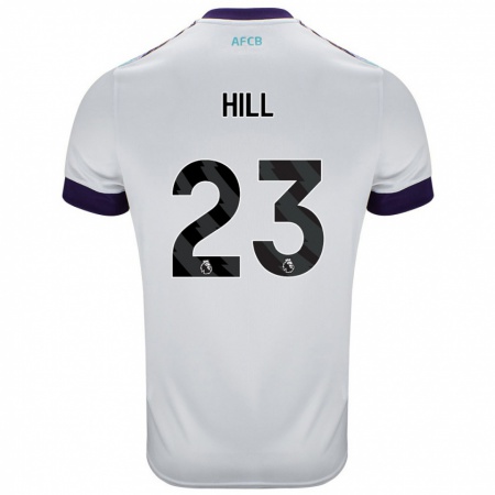 Kandiny Herren James Hill #23 Weiß Grün Lila Auswärtstrikot Trikot 2024/25 T-Shirt