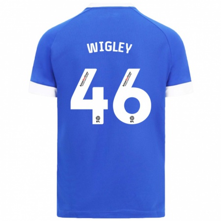 Kandiny Damen Morgan Wigley #46 Himmelblau Heimtrikot Trikot 2024/25 T-Shirt