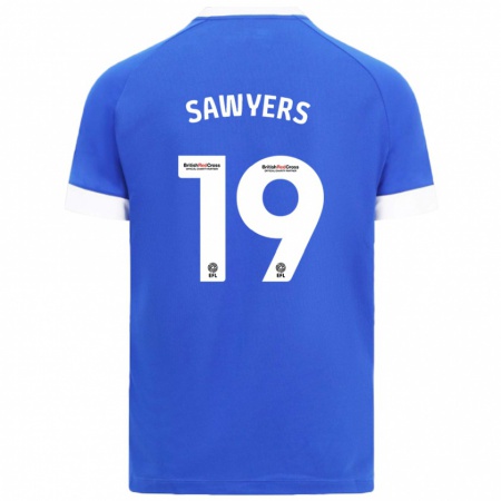 Kandiny Damen Romaine Sawyers #19 Himmelblau Heimtrikot Trikot 2024/25 T-Shirt