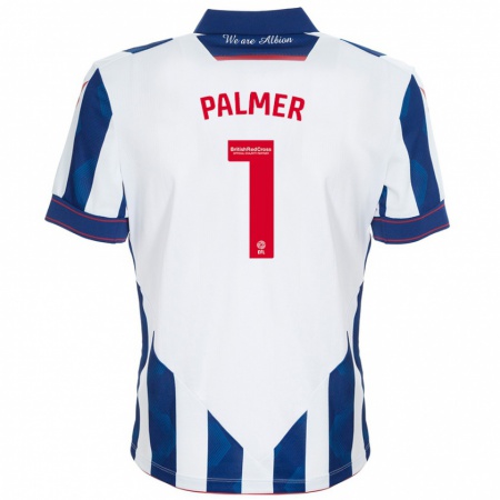 Kandiny Damen Alex Palmer #1 Weiß Dunkelblau Heimtrikot Trikot 2024/25 T-Shirt