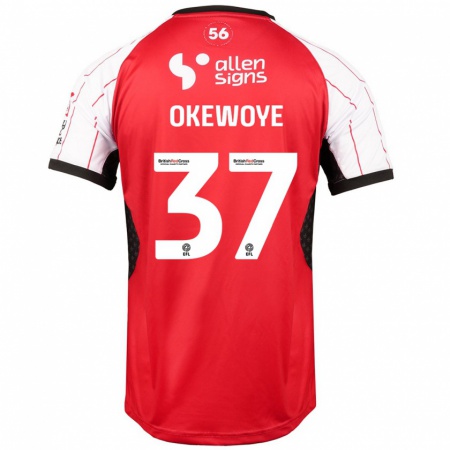 Kandiny Damen Gbolahan Okewoye #37 Weiß Heimtrikot Trikot 2024/25 T-Shirt