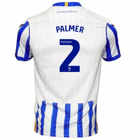 Kandiny Damen Liam Palmer #2 Blau Weiß Heimtrikot Trikot 2024/25 T-Shirt